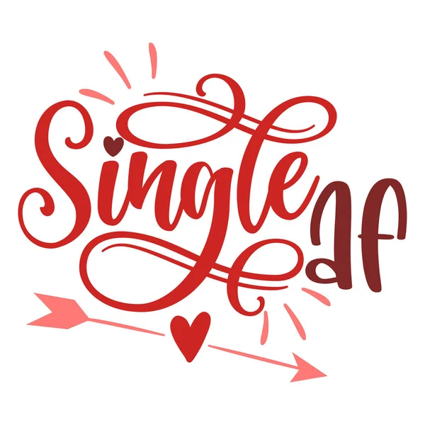 Single Sassy Calligraphy Phrase Valentine Day Hand Drawn Lettering Lovely — Stock Vector