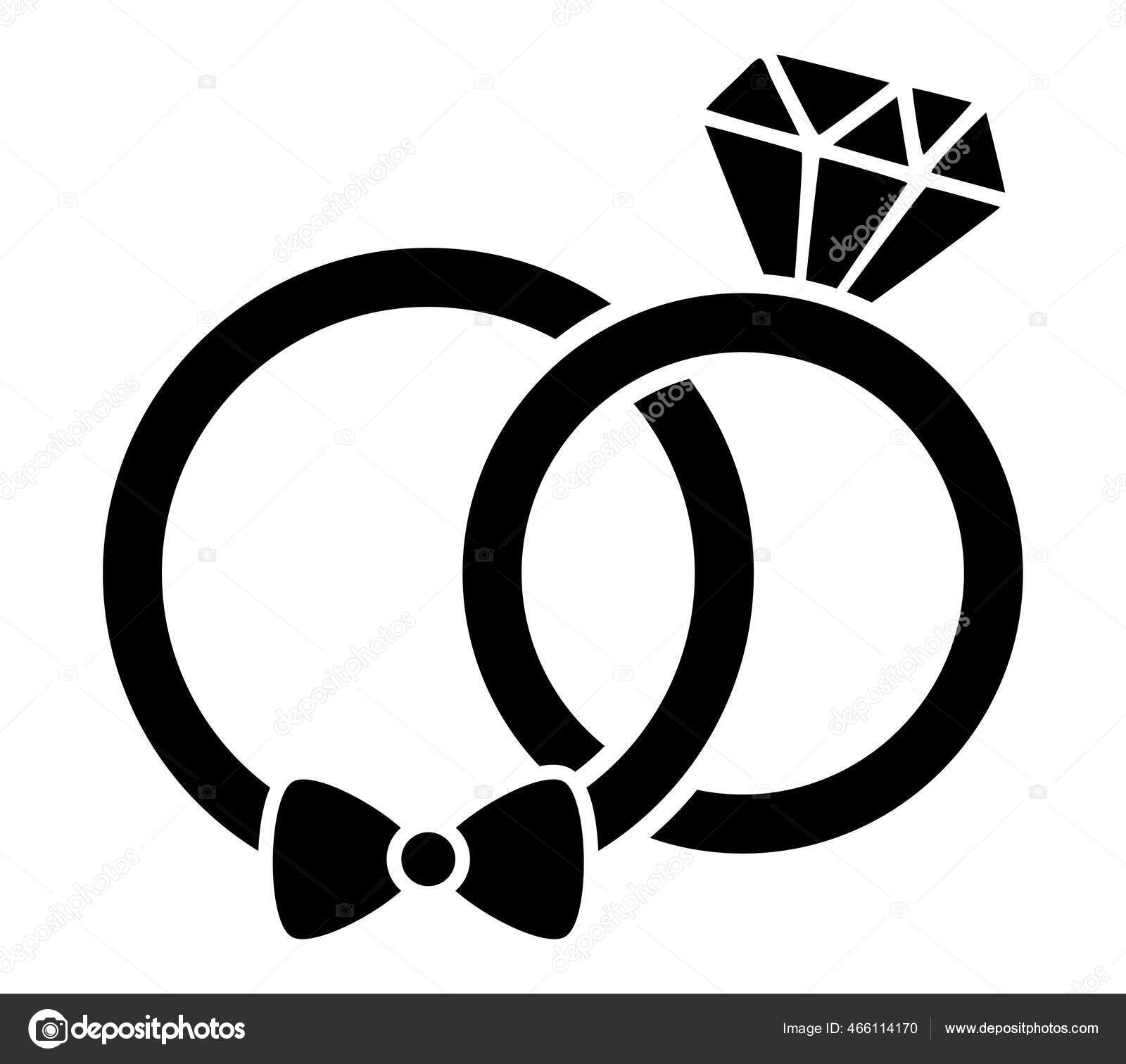 Wedding Rings Icon. Vector & Photo (Free Trial) | Bigstock