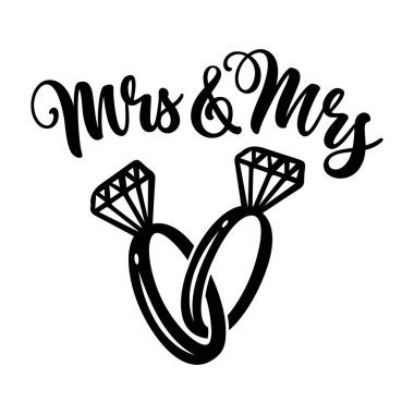 Nişan yüzüğü ve iki kadın yüzüğü. Tebrik kartları için elmas yüzükler, hediye etiketleri, düğün setleri. Gelin ve gelin tasarımı. Bekarlığa veda partisi. Düğün davetiyesi. Bayan ve Bayan.