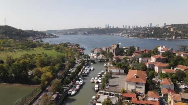 Castelo da Fortaleza Anadolu da Anatólia Istambul — Vídeo de Stock