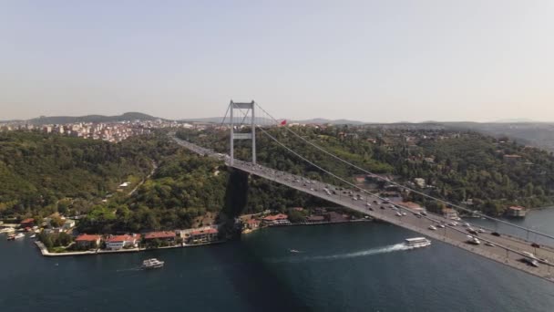 Bosphore Istanbul Bridge Drone Aérien — Video