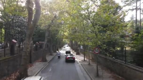 Drone aérien tourné la circulation routière — Video