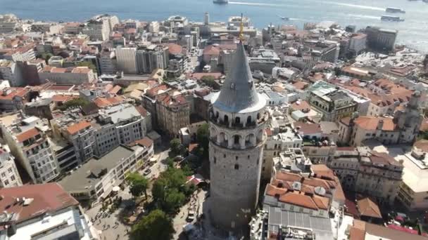 Galata Toren Istanbul — Stockvideo
