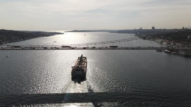 Puente de transporte marítimo — Vídeos de Stock