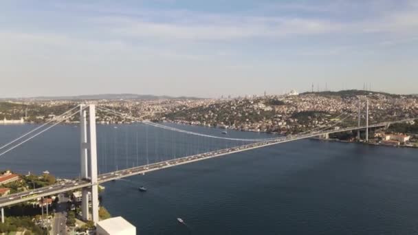 Vista aérea Puente Estambul — Vídeo de stock