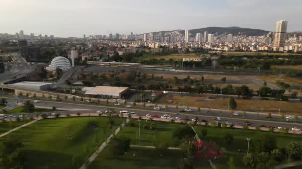 Vista aérea centrel park — Vídeo de Stock