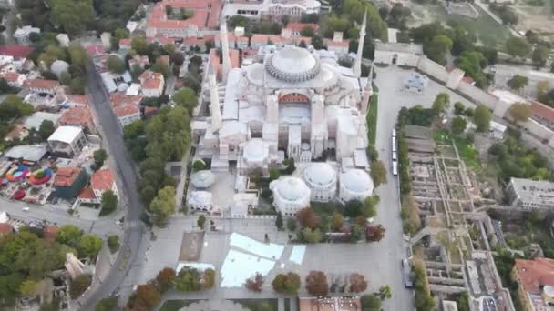 Hagia Sophia de Oude Symbolen in Istanbul — Stockvideo
