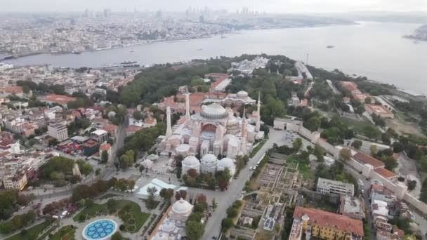 Ayasofya moskén Hagia Sophia Istanbul — Stockvideo