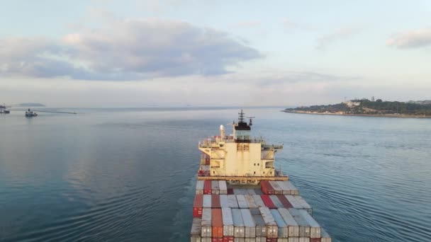 Buque de transporte marítimo — Vídeos de Stock