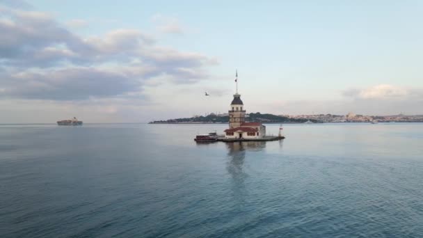 Torre de las Doncellas istanbul Travel — Vídeos de Stock
