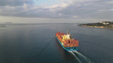 Deniz Taşımacılığı Gemisi Hava Görüntüsü