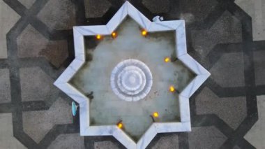 Hava manzaralı bahçe parkı