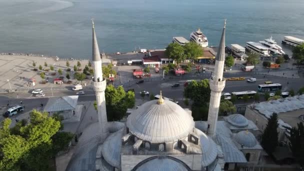 Mesquita do Sultão de Mihrimah Uskudar de Istambul — Vídeo de Stock