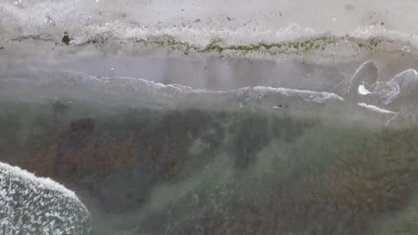 Tengeri óceáni hullámok Légi drón — Stock videók