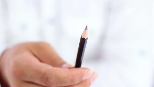 Zbliżenie ostrzy ołówek — Wideo stockowe