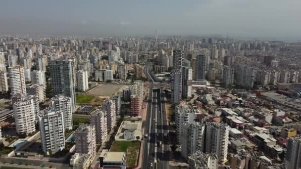 Vista aérea urbana da cidade — Vídeo de Stock