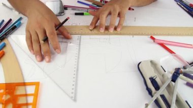 Mimar öğrenci çizimi