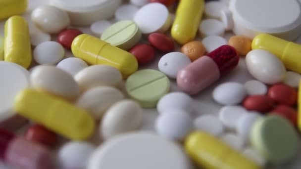 Medicina píldora medicina industria spin — Vídeo de stock