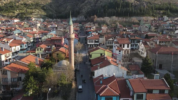 Drone aéreo padrão de cidade muçulmana — Fotografia de Stock