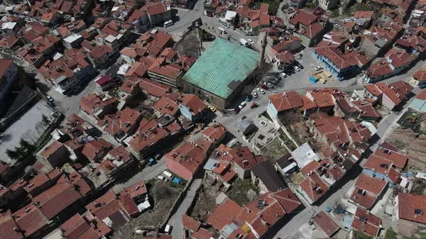 Ottoman Afyon stadsutsikt historiska moskén — Stockfoto