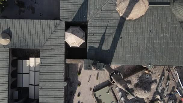 Meczet miasto madrasa kompleks dron — Wideo stockowe