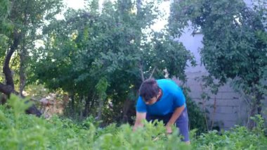 Bahçe çiftçisi kazmak