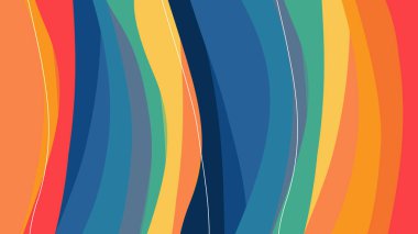 Asgari neon modayı takip eden soyut bir arka plan. Gelecekçi donanma, turuncu sarı yeşil tasarım. Görüntü