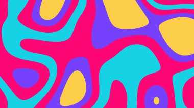 Parlak dinamik arkaplan, çarpık dalgalı renk çizimleri. Yüksek kalite çizim