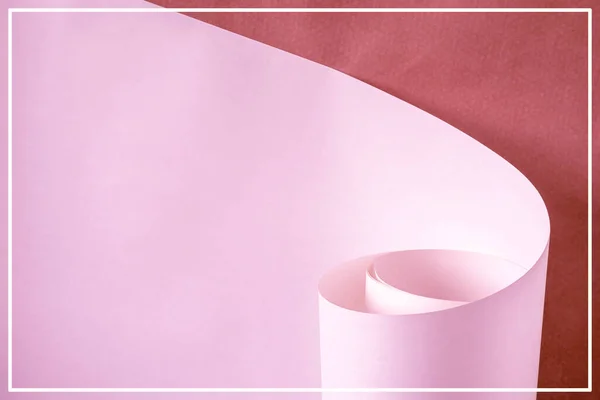 Egy Darab Rózsaszín Papír Szövegre — Stock Fotó