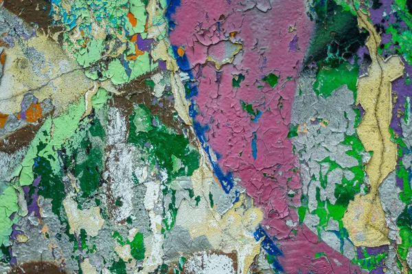 Soyut renk dokusuna sahip soyut çok renkli grunge arkaplanı. Duvara yazılan grafitiden soyutlama. Yıpranmış duvar arkaplanı