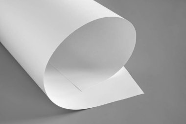 A sheet of white paper of A1 format in black and white.