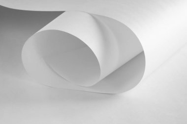  A sheet of white paper of A1 format in black and white.