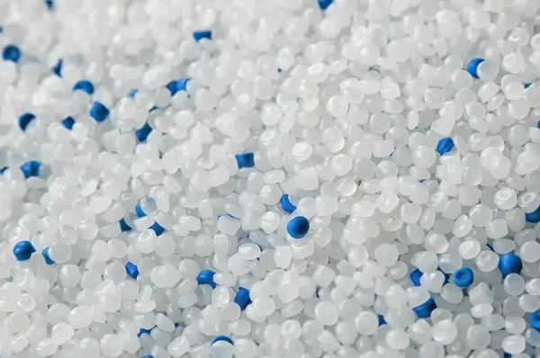 Witte polyethyleen pellets Stockfoto