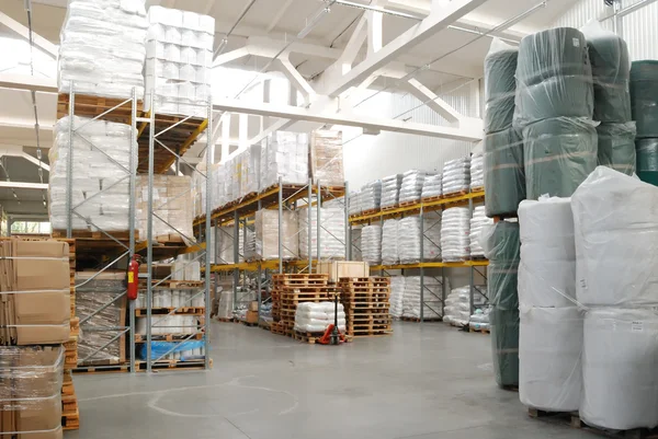 Warehouse with rolls — Stock Photo, Image