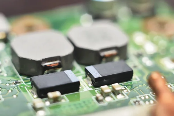 Circuitos integrados, díodos, transistores, tubos de vácuo — Fotografia de Stock