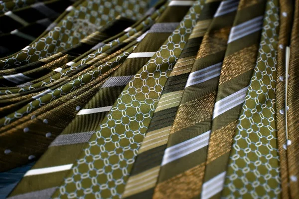 Cravatte da uomo senape — Foto Stock