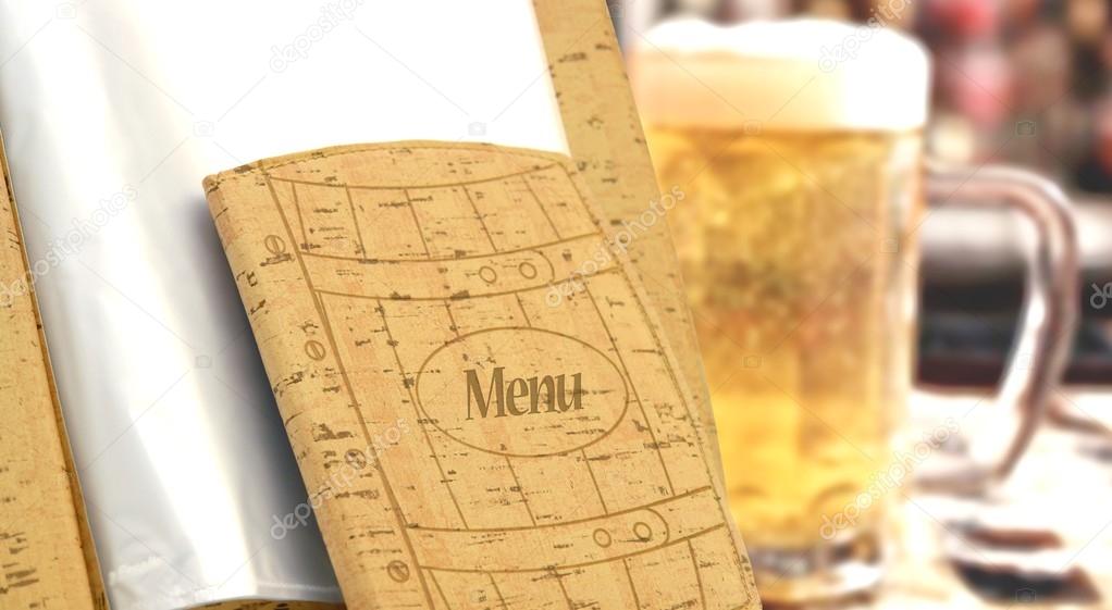  beer menu in a restaurant