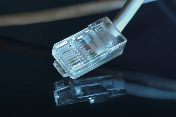 Ethernet plug (rg45) — Stock Photo, Image