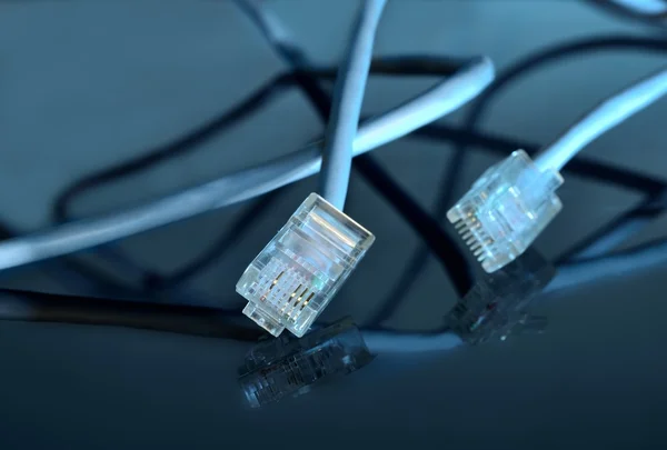 Βύσμα ethernet της μακροεντολής — Φωτογραφία Αρχείου