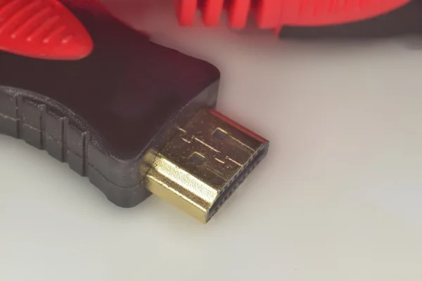 Hdmi geben Sie einen Stecker ein — Stockfoto