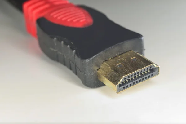 Makro HDMI konektörü — Stok fotoğraf