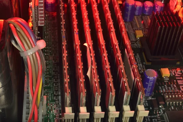 RAM del servidor caliente — Foto de Stock