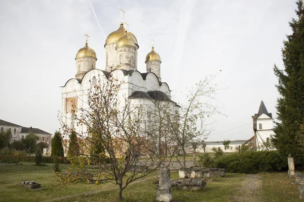 Székesegyház Születése Szűz Orosz Templom Luzhetszkij Ferapontov Kolostor Mozhaysk Moszkva — Stock Fotó