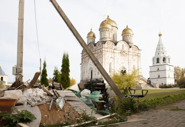 러시아의 모스크바 차이스 수도원의 러시아의 교회와 — 스톡 사진