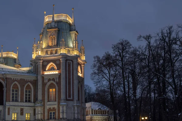 Πύργος Του Grand Palace Στο Tsaritsyno Museum Reserve Στη Μόσχα — Φωτογραφία Αρχείου