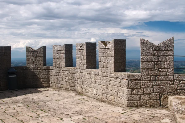 Torri San Marino in alto — Foto Stock