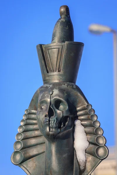 The famous skull sphinx in St. Petersburg — Stock Photo, Image