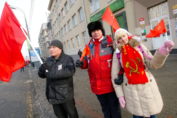 Moscú, Rusia - 4 de febrero de 2012. Oposición antigubernamental ra — Foto de Stock