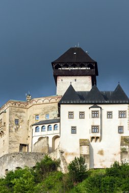 Şehir Trencin Slovakya Ortaçağ Kalesi