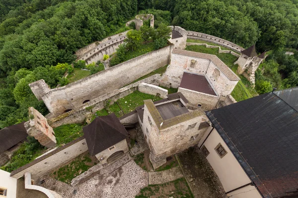 Interior of the medieval castle of the city of Trencin in Slovak — Stock Photo, Image